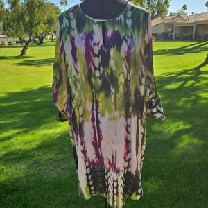 Massimo Black and White Midi Dress